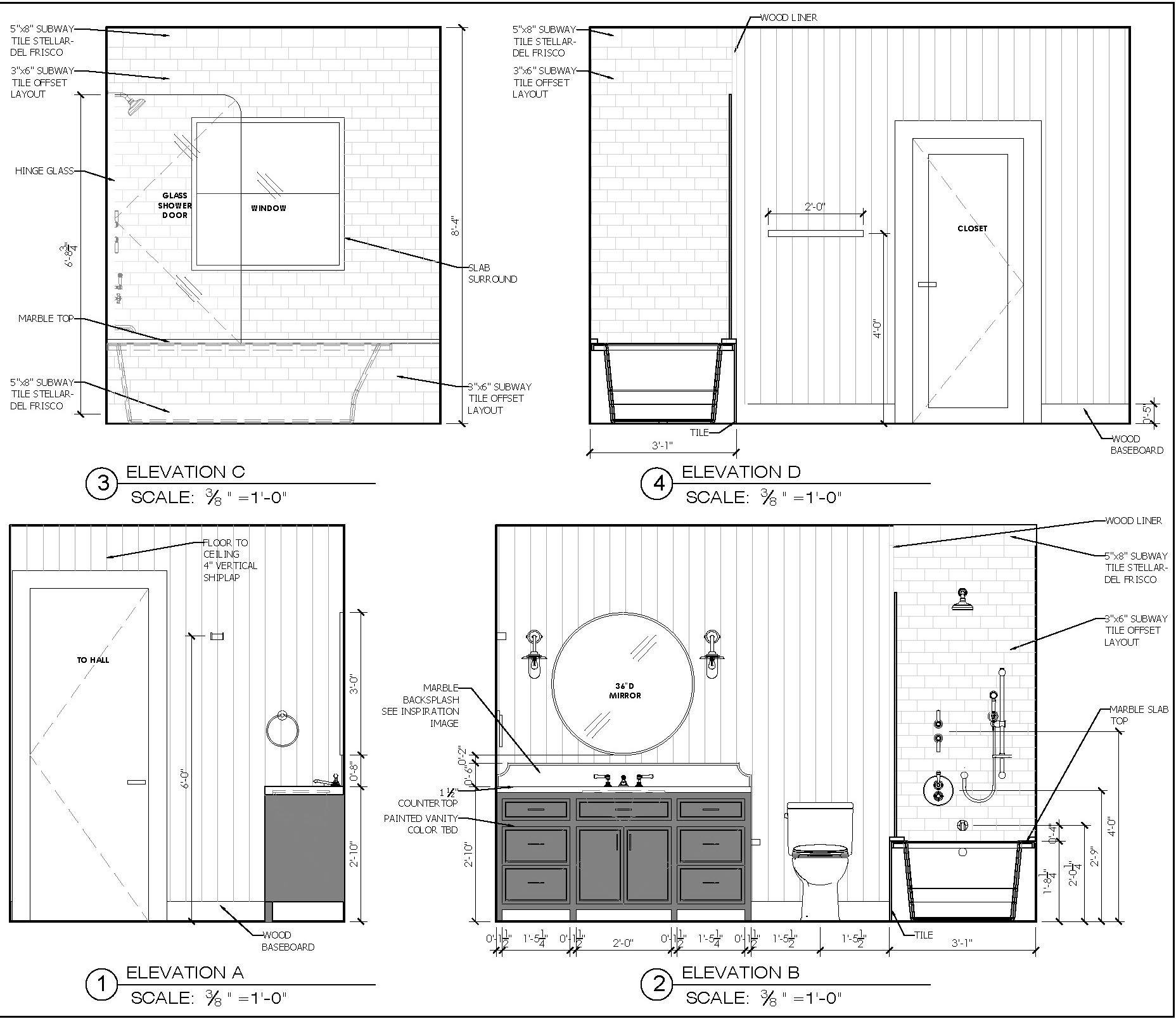 Megan Bachmann Interiors- Remodeling drawings