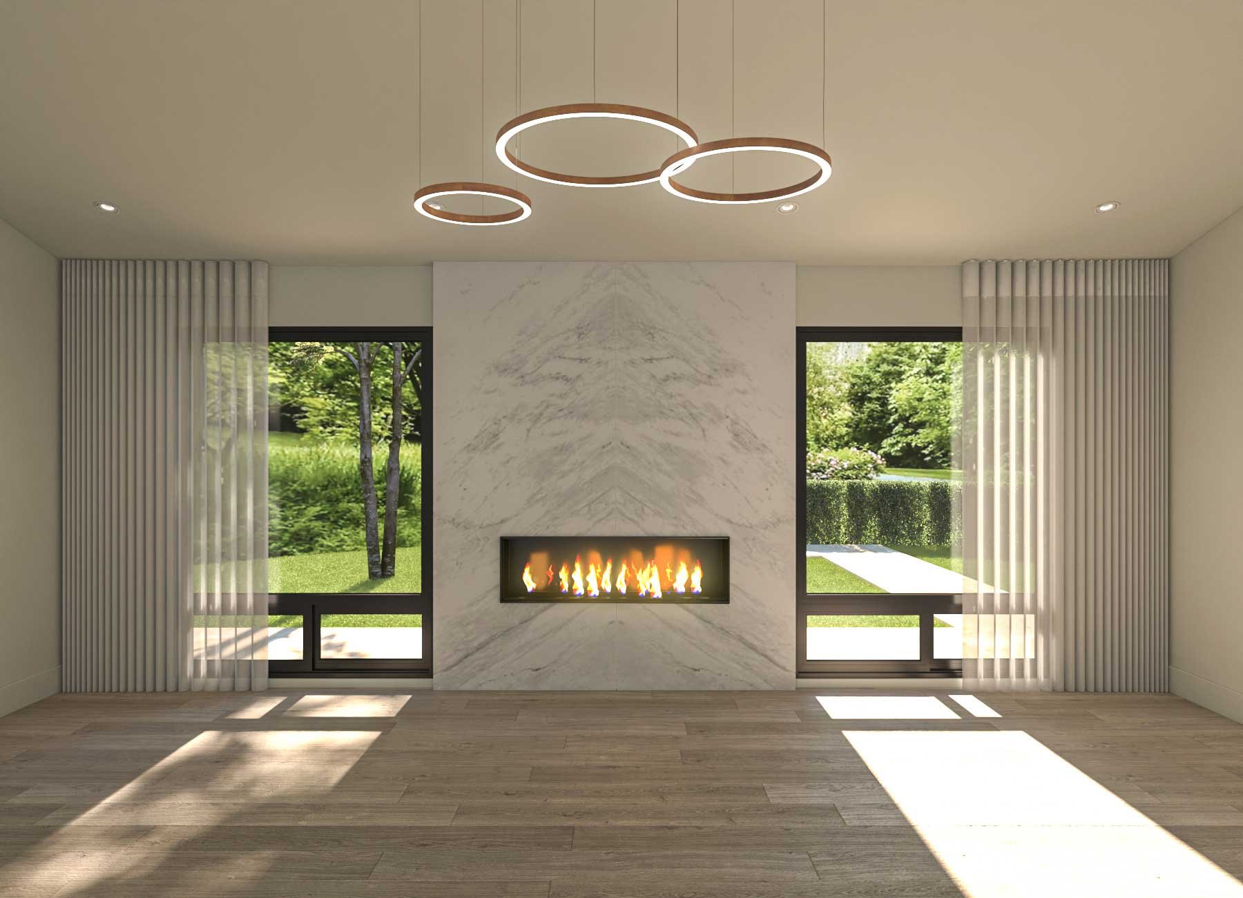 Menderley Home- Living Room renderings