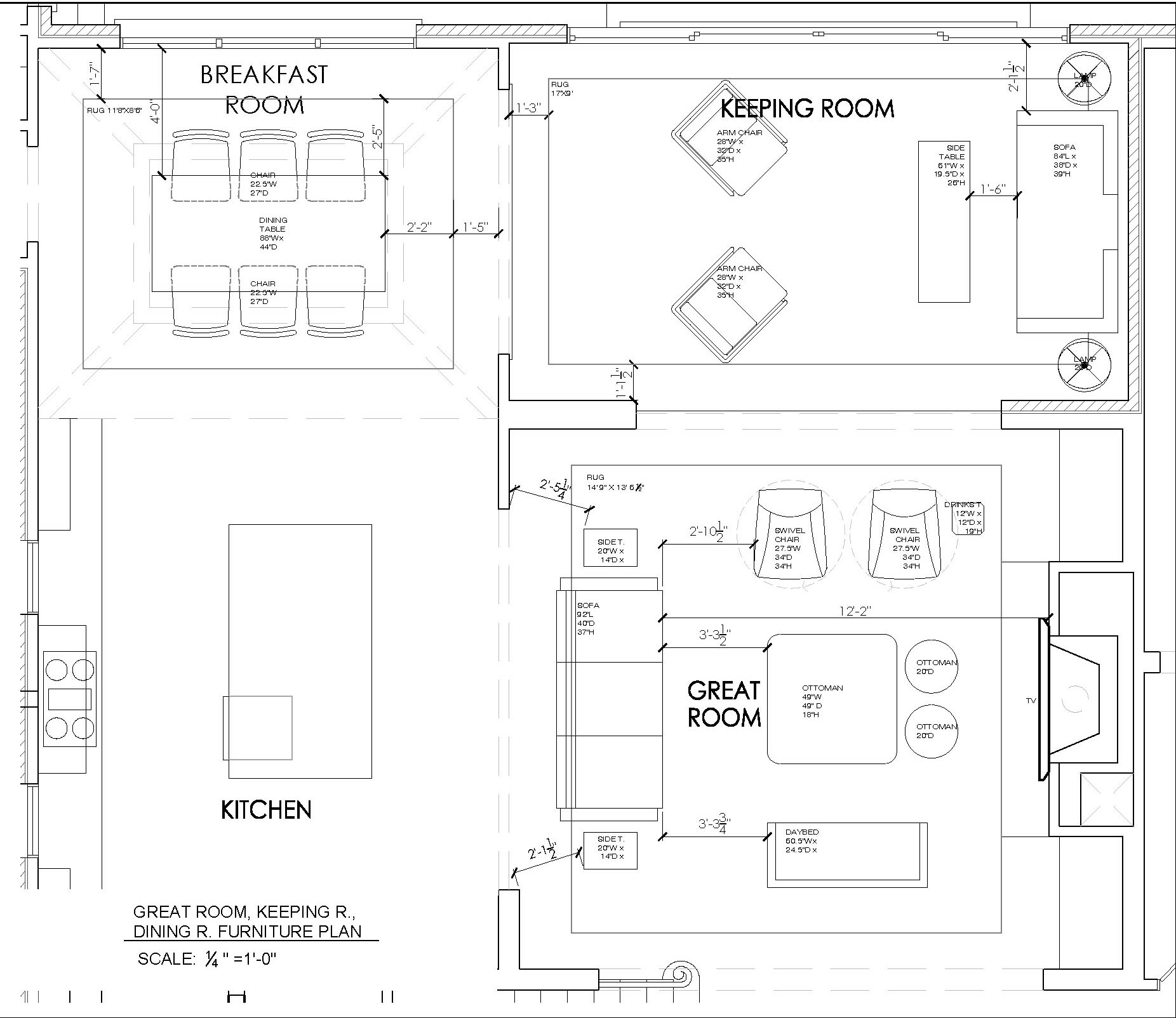 Traci Zeller Interiors- Furniture Plans